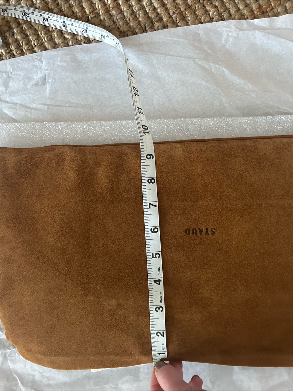 STAUD • tan suede mini Ronnie bag - Picture 12 of 13